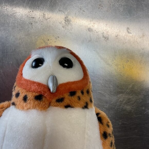 Vintage 2000 Wild Republic Audubon K&M Barn Owl Plush Stuffed Animal No Sound - Picture 4 of 8